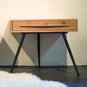 Emmaus Var La Fabrique - Mobilier : paire de tables de chevet en chêne